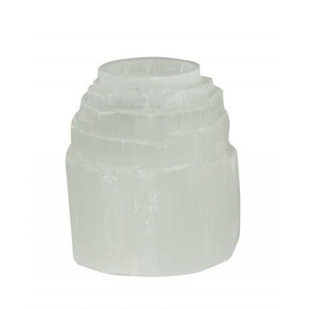 Selenite Mountain Tealights 10cm x 9cm