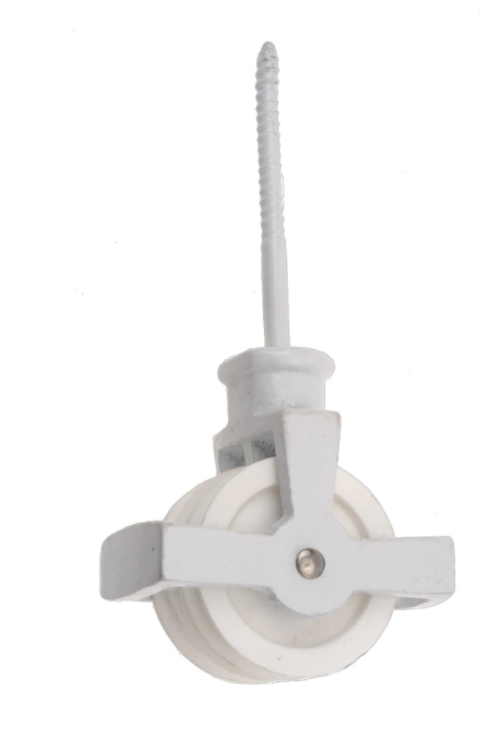 44mm Double Line Pulley White