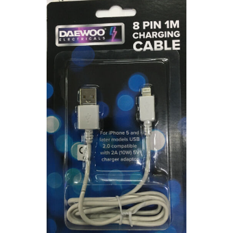 Daewoo 8 Pin Charging Cable - 2m