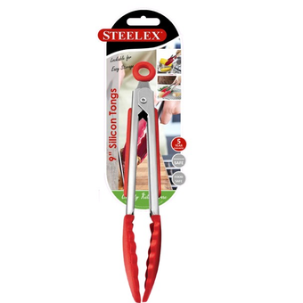 Steelex 9" Silicon Tongs