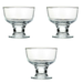 Glass sundae dish 28cl Set of 3