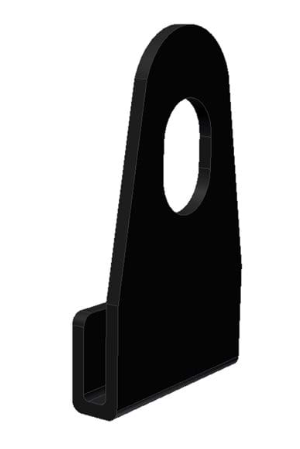 Greenhouse base J clip - Black - 6 pack