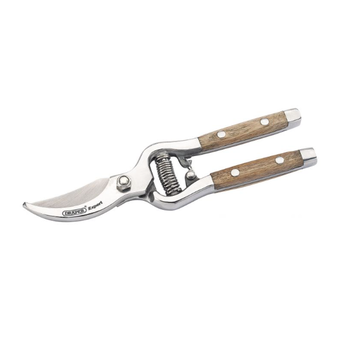 Draper Bypass Secateurs with Ash Handles (210mm)