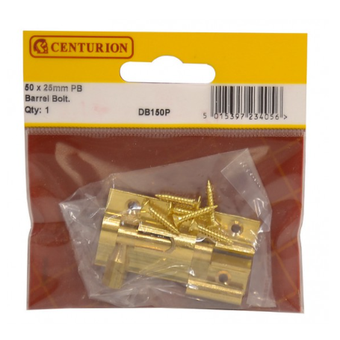 50mm x 25mm (1") PB Wide Necked Barrel Bolt