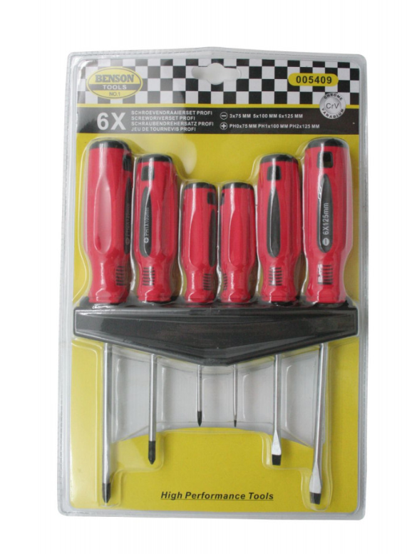 6 pce screwdriver set