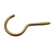 EB Brass Plated unshouldered Cup Hooks - 50mm