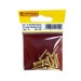 Centurion 3/4 x 6 Slotted Brass Round Head Woodscrews - Pack Of 14