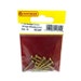 Centurion 1 x 6 Slotted Brass Round Head Woodscrews - Pack Of 10