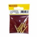 Centurion 1 x 8 Slotted Brass Round Head Woodscrews - Pack Of 7