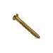 Centurion Brass Slotted Countersunk Woodscrews - 3/4" x 4mm - Pack of 18
