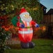 Jumbo Self-Inflating Santa with Cool White LEDs – 1.2m