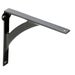 Shelf Bracket For Wood 104mm x 99mm x 10mm - Matt Black