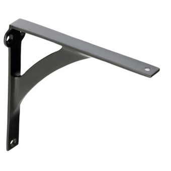 Shelf Bracket For Wood 104mm x 99mm x 10mm - Matt Black
