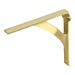 Shelf Bracket For Wood 149mm x 149mm x 16mm - Satin Brass