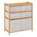 Shelving Unit with 6 Storage Boxes