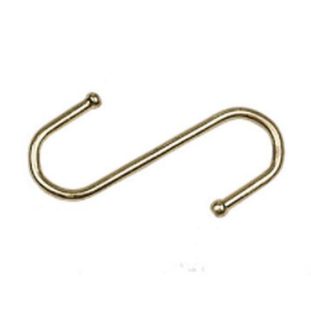 Centurion 2pc 100mm Brassed Ball End S-Hook
