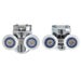 Shower Door Roller Set 23mm nylon wheels for 6 mm thick screens