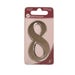 Silver Effect Numeral 8 - 75mm