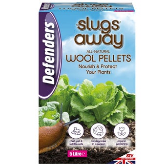 Slugs Away Wool Pellets 5L I Organic Non-Toxic Slug and Snail Deterrent Mulch for Garden Use