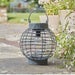 Solar Stylish Rattan Terra Lantern I 5 Lumen I Slate