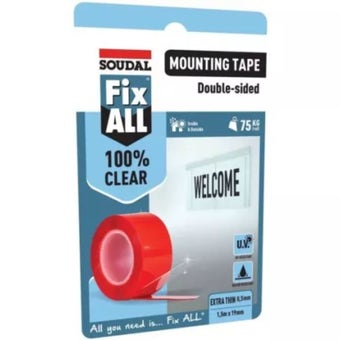 Soudal Fix All Mounting Tape - Transparent