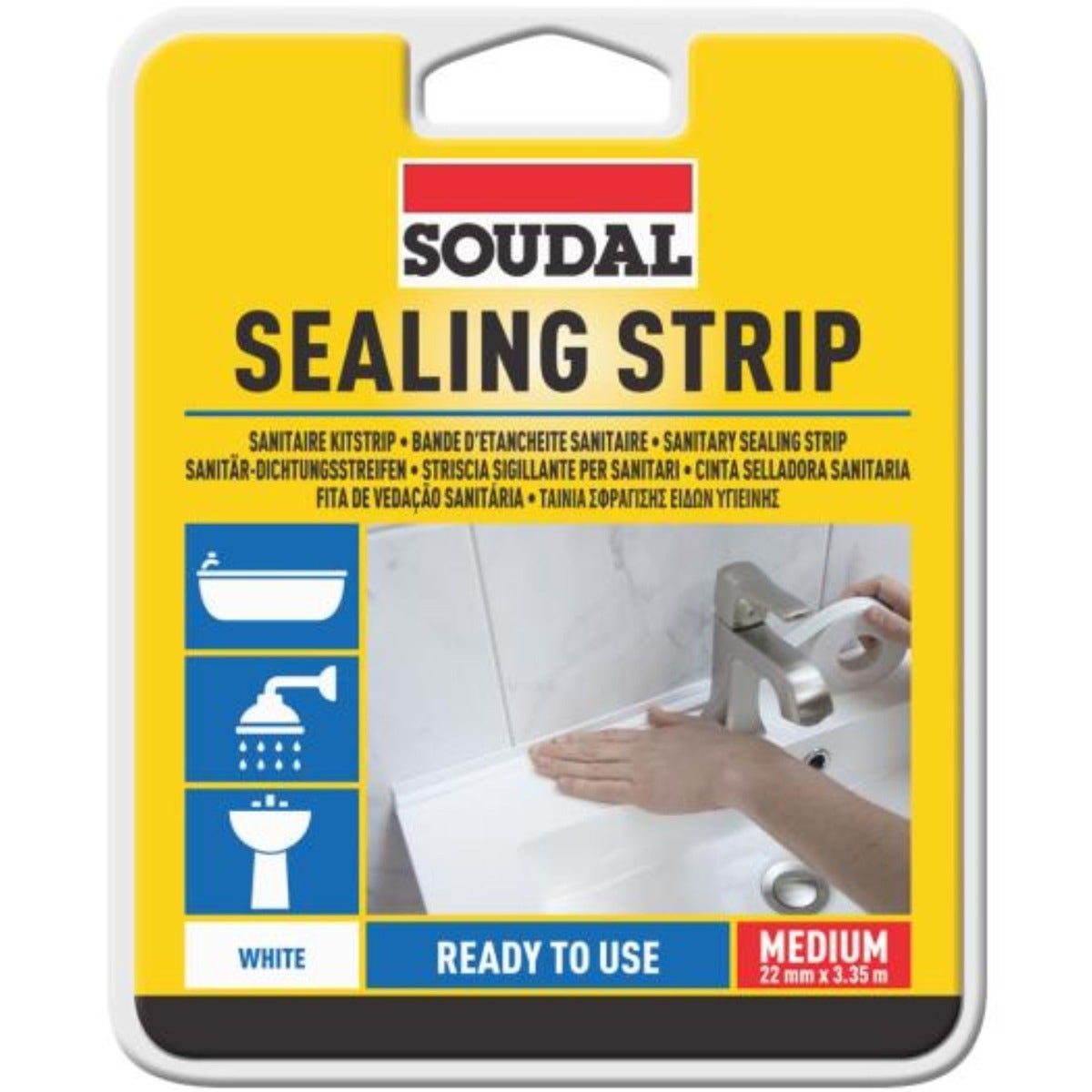 Soudal Sealing Strip 22mm - White 