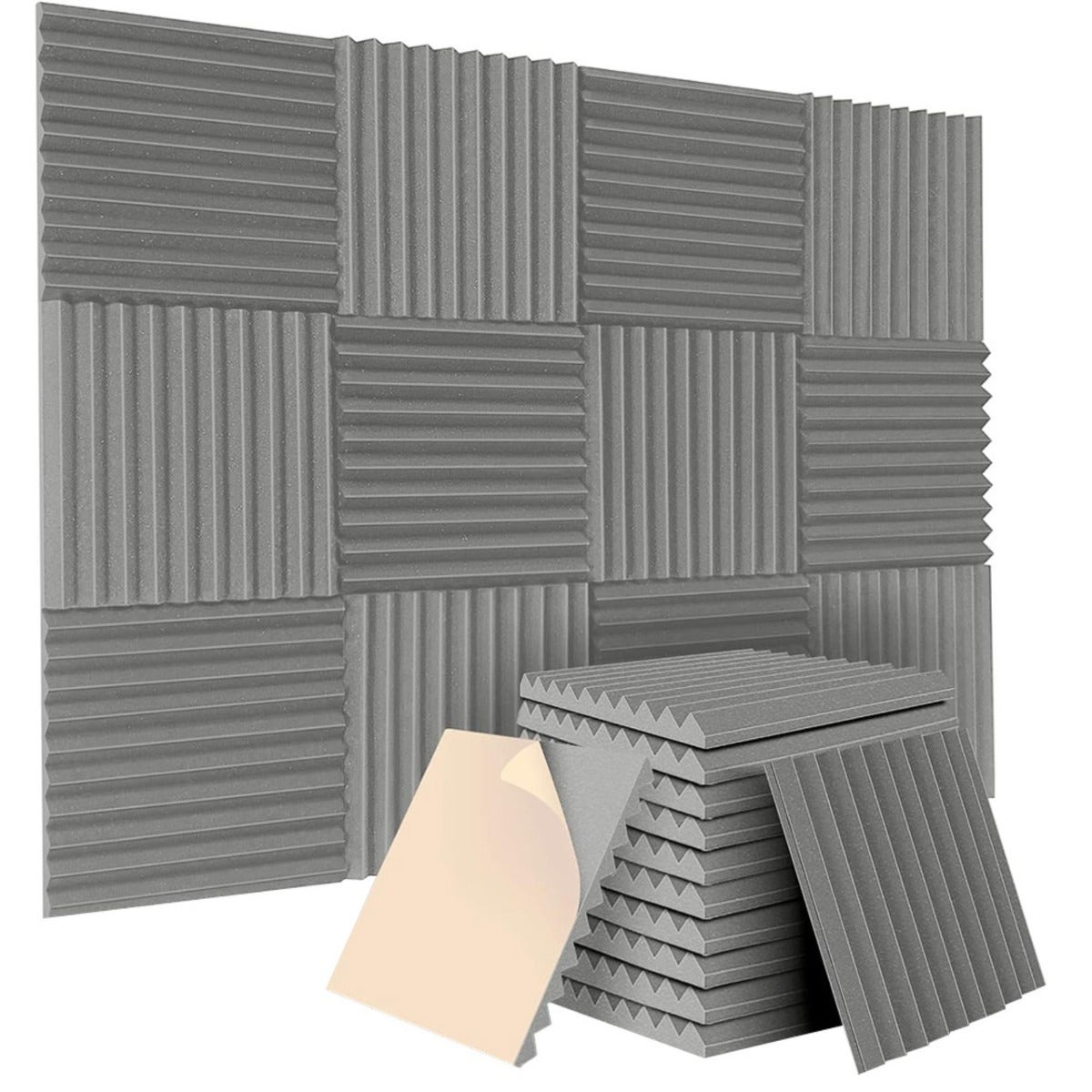 Soundproof Self-adhesive Wall Panel Foam - 12  pieces 