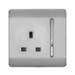 Trendi 1 Gang 13Amp Switched Socket Stainless Steel