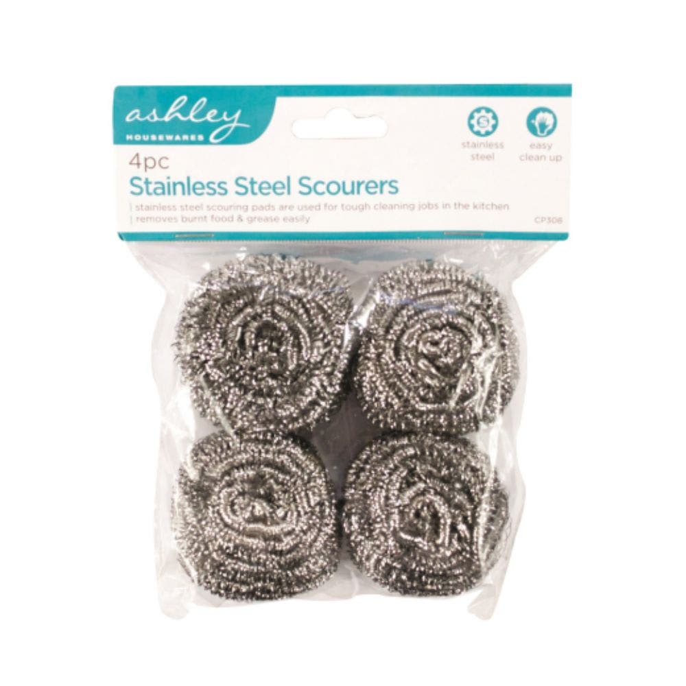 Stainless Steel Scourers - 4 pack 