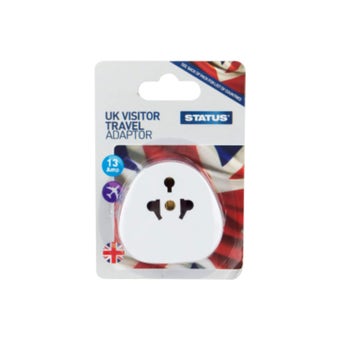 Status UK Visitor Adaptor White