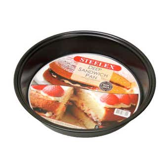 Steelex Round Non-Stick Cake Tin - 24.5cm