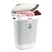Steelex Laundry Basket with Lid 52L - Cream
