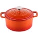 Steelex Orange Round Cast Iron Casserole 2.7L I 20cm