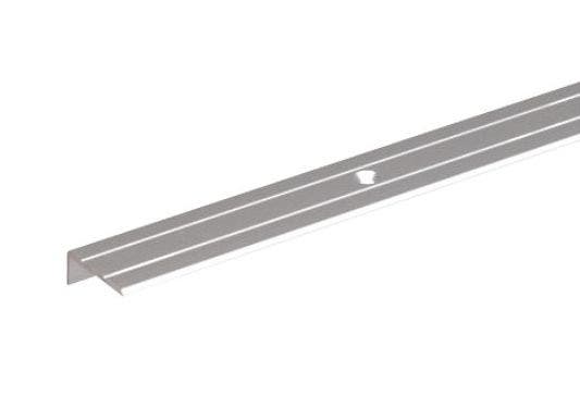 Step Edge Profile Anodised Aluminium Silver - 21 x 21 x 1.8 / 1m 