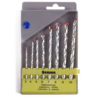 Masonry Drill Bit Set - 8 pieces
