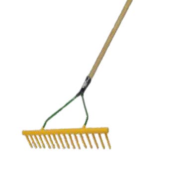 Plastic Hay Rake 16 Tooth Handled