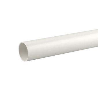 White Waste Pipe 2" X 4m - Per metre