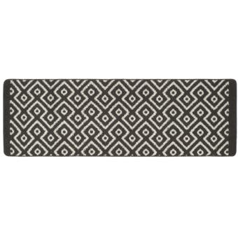 My Mat Stain Resistant Cosy Geo Charcoal 65cm x 150cm