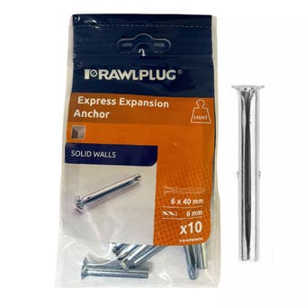 Rawlplug Expansion Anchor 6 x 40mm
