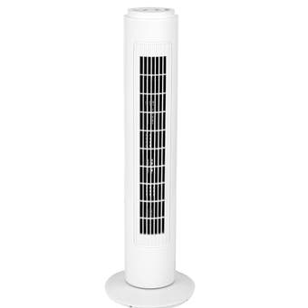 Sunbeam Oscillating White Tower Fan 32"