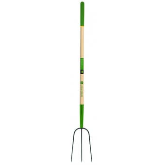 John Deere 3 Tine Manure Fork 48" with Wood Handle