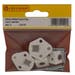 White Plastic Peg Lock Catches 32mm