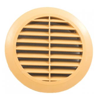 Beige Round Vent - 100mm