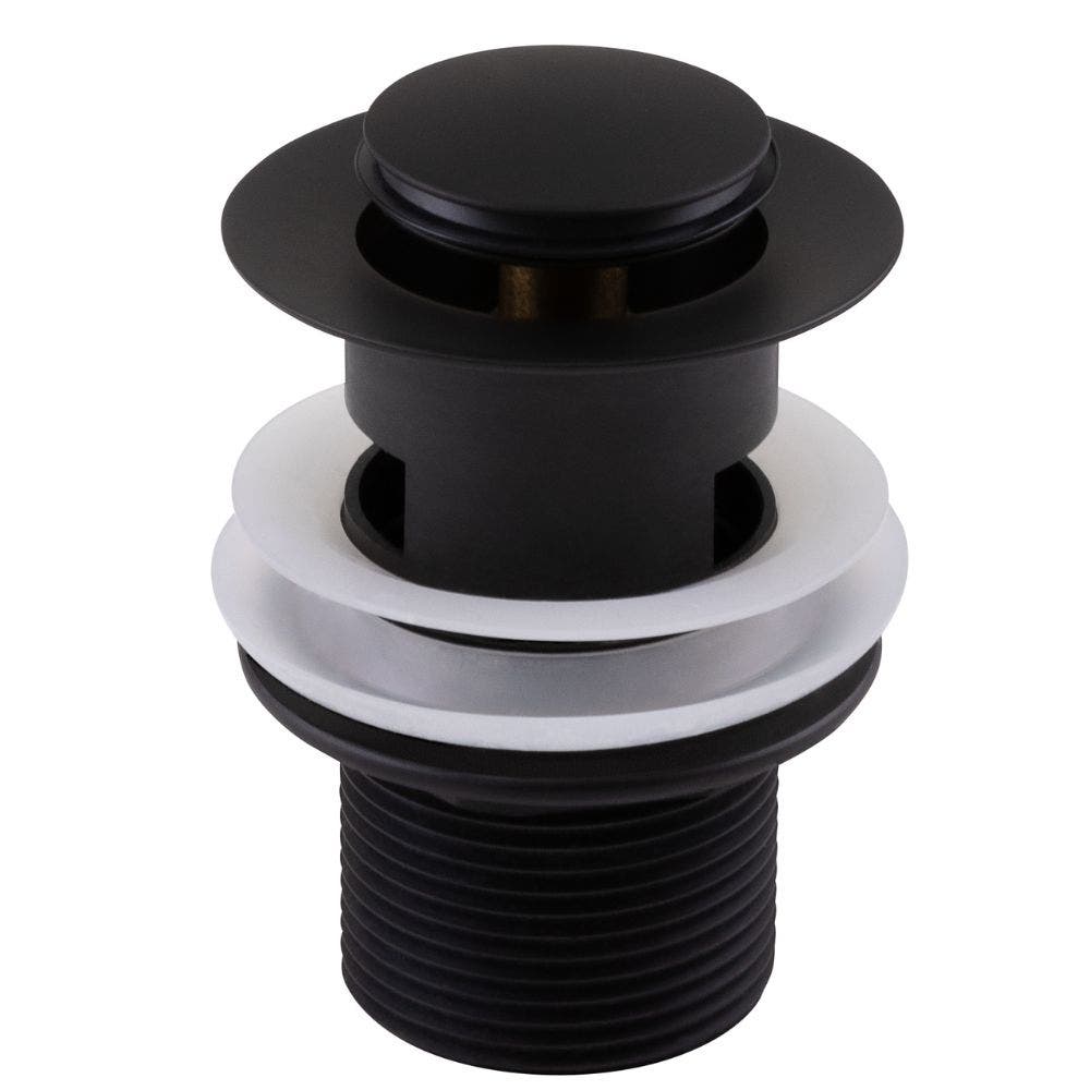 Click-Clack Waste 1 1/4″ - Black 