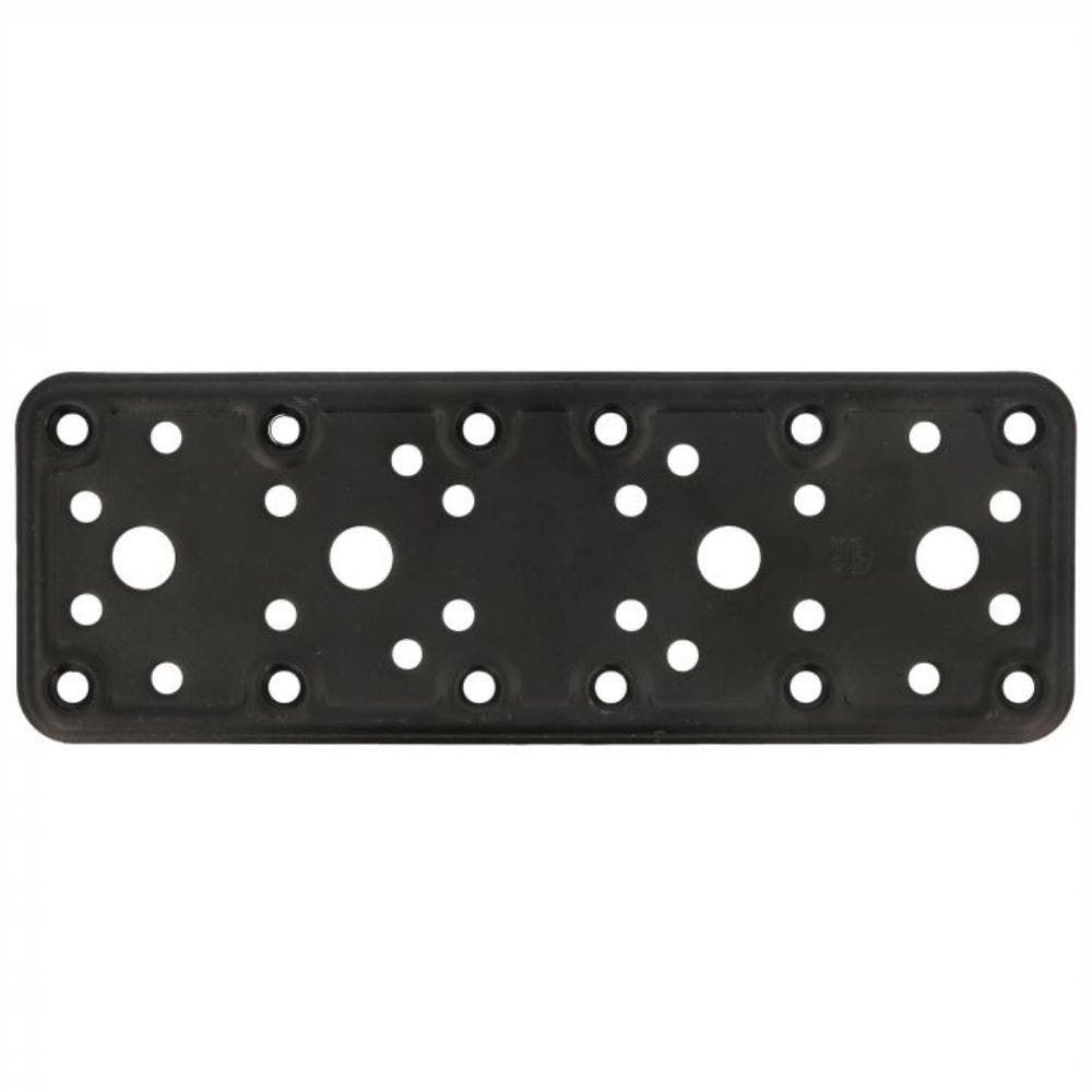 Black Flat Steel Plate 185 x 65mm