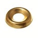Surface Screw Cup Washer Steel Electro Brassed 10g - Pack of 12