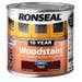 Ronseal Satin 10 Year Woodstain - Teak 250ml