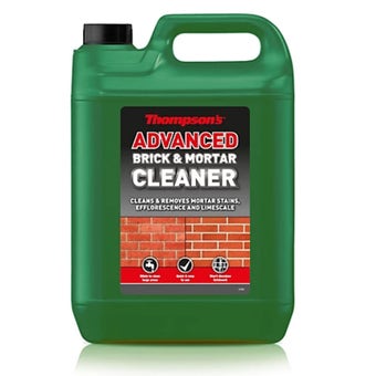 Thompson's Advanced Brick and Mortar Cleaner 5L for Removing Mortar Stains, Efflorescence and Limescale from Brickwork and Masonry
