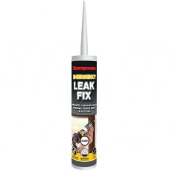 Thompson’s Leak Fix Clear Waterproof Sealant 310ml for Exterior Surface Sealing and Repair