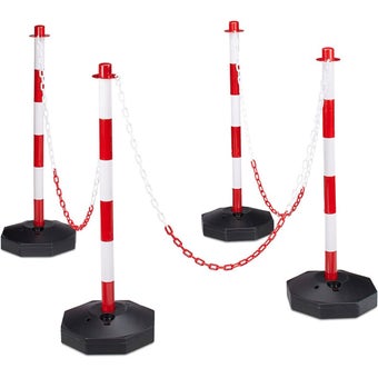 Traffic Post Column with Chain - 4 pieces